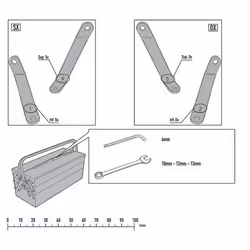 Kit fixation bulle Givi 8100A