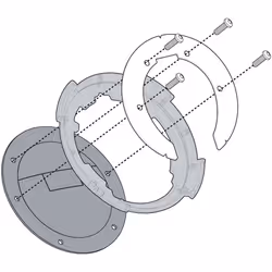 GIVI BF Système Tanklock pour sacoches de réservoir TANKLOCK, noir