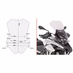 Bulle de moto spécifique Givi Benelli TRK 502 (2017 à 2020)