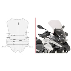 Bulle de moto spécifique Givi Benelli TRK 502 (2017 à 2020)