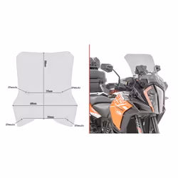 Bulle moto Givi Ktm 1290 Super Adventure R (2017 À 2020)
