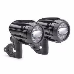 GIVI LED - Éclairage supplémentaire pour enduros homologué E11-CE Ø 21mm - 25mm, noir