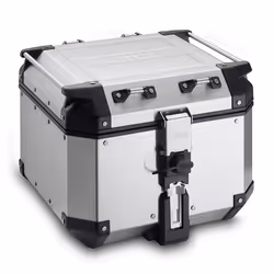 GIVI Trekker Outback 42 Aluminium Top Case, noir-argent