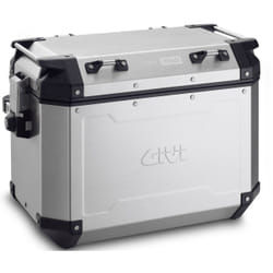 GIVI Trekker Outback 48 Boîtier latéral en aluminium, gris-argent, taille 41-50l pour Hommes