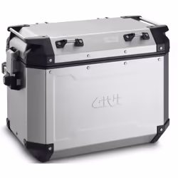 GIVI Trekker Outback 48 Boîtier latéral en aluminium, gris-argent, taille 41-50l pour Hommes