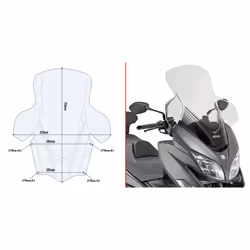 Pare-brise scooter Givi Suzuki Burgman 400 (2017 à 2020)