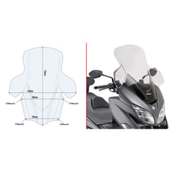 Pare-brise scooter Givi Suzuki Burgman 400 (2017 à 2020)