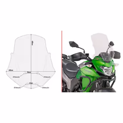 Bulle moto Givi Kawasaki Versys X-300 (17 À 19)