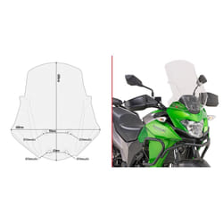 Bulle moto Givi Kawasaki Versys X-300 (17 À 19)