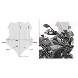 Bulle moto Givi Yamaha Tracer 900/Tracer 900 Gt (18 À 19)