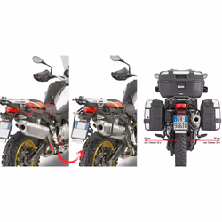 Porte-valise latérale GIVI amovible pour boîtier monokey pour différents modèles BMW (voir ci-dessous)