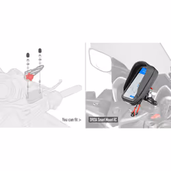 Kit GIVI pour le montage du support S903A pour réservoir de liquide de frein sur le guidon Kit de montage