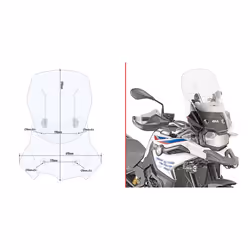 Kit fixation Givi D5127S/ST/AF5127 BMW F750GS