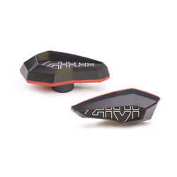 Coussinet de linteau GIVI en polymère renforcé de fibre de verre en aluminium anodisé, rouge