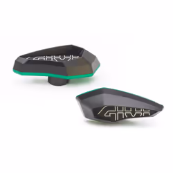 Coussinet de linteau GIVI en polymère renforcé de fibre de verre en aluminium anodisé, vert