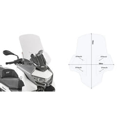 Pare-Brise Givi haut BMW C 400 GT