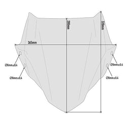 Bulle saute-vent fumé Givi Honda CB500F 19