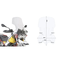 Bulle moto Givi Moto Guzzi V85tt (2019 À 2021)