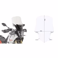 Bulle moto Givi Yamaha Ténéré 700 (2019 À 2020)