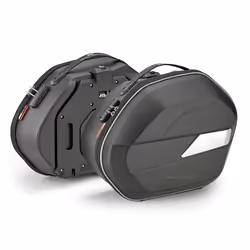 GIVI Weightless Monokey® Paire de sacs latéraux volume 25 litres, semi-rigide, charge utile max. 10 kg, argent