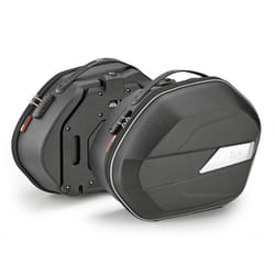 GIVI Weightless Monokey® Paire de sacs latéraux volume 25 litres, semi-rigide, charge utile max. 10 kg, argent