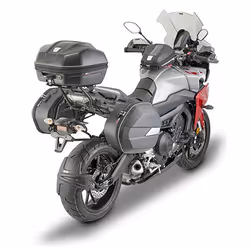 GIVI Weightless Monokey® Paire de sacs latéraux volume 25 litres, semi-rigide, charge utile max. 10 kg, argent