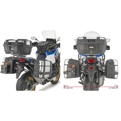 Support valises latérales moto Spécifique Givi Pl One Monokey Honda Crf 1100L Africa Twin Adventure Sports (20)