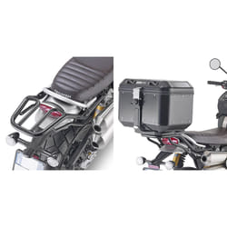 Support de boîtier supérieur GIVI pour boîtier MONOKEY®, sans plaque pour Triumph Scrambler 1200 (19-20)