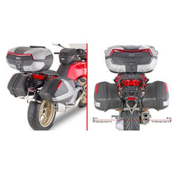 Support sacoche latérale moto Givi Guzzi V100 Mandello