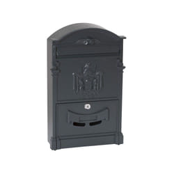 Arregui - Residencia D-2151/GA boîte aux lettres murale de style rétro classique en aluminium, taille m (A4), gris graphite