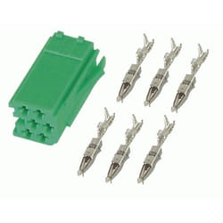 Phonocar 043322 connecteur de fils Mini-ISO 6 pin Vert