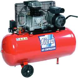 Entraînement par courroie avec protection thermique automatique. Pressostat avec protection contre les surcharges, tuyaux de ...