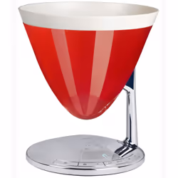 Bugatti cases 56-UMA, Balance de ménage électronique, 3 kg, Rouge, Comptoir, Rond, 1,5 L
