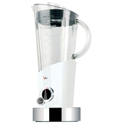 Bugatti Italy Vela Mélangeur de table 400 W Acier inoxydable, Transparent, Blanc