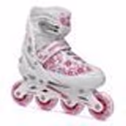 Rollers en ligne - Roces - Compy 8.0 - Fille - Blanc/Violet - Tailles 34-37