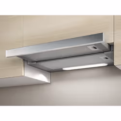 Elica ELITE14 LUX GRIX/A/60, 336 m³/h, Conduit, 53 dB, 62 dB, Encastrée, Argent, Acier inoxydable