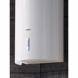 Elica Stone WH/A/33, 630 m³/h, Conduit, 65 dB, Montée au mur, Acier inoxydable, Blanc, Boutons
