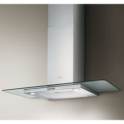 Elica Flat Glass Plus IX/A/90 Montée au mur Acier inoxydable 619 m³/h