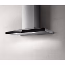 Elica CLAIRE IXBL/A/90, 713 m³/h, Conduit, 69 dB, Monté au mur, Noir, Acier inoxydable, Tactile