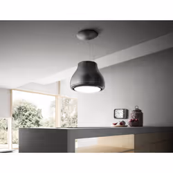 Elica PRF0120497 hotte Lustre suspendu Noir 400 m³/h A