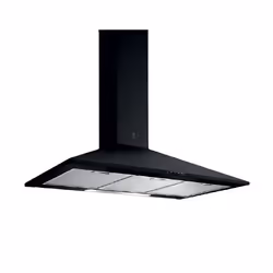 Elica PRF0151544, 395 m³/h, Conduit, 68 dB, Monté au mur, Aluminium, Noir, Boutons
