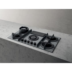 Elica NIKOLATESLA FLAME GR/F/83 Gris Intégré 88 cm Gaz 4 zone(s)