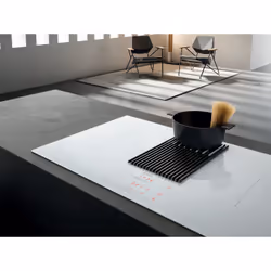 Elica PRF0147774, Noir, Blanc, Intégré, 83 cm, Plaque avec zone à induction, Verre, 4 zone(s)