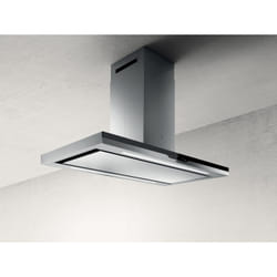 Elica PRF0148122 hotte Îlot Noir, Acier inoxydable 757 m³/h A