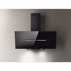 Elica PRF0166933, 650 m³/h, Conduit, 65 dB, 52 dB, Montée au mur, Noir, Acier inoxydable
