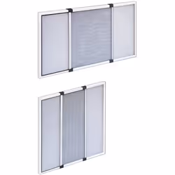 Moustiquaire extensible - TELESIO - 70X50 - Blanc - Aluminium - Ajustable