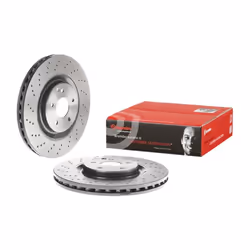 Disque de frein BREMBO 09A73111 avant, ventilé, à haute teneur en carbone, 1 pièce - Vue supplémentaire 4