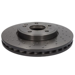 Disque de frein BREMBO 09B43651 avant, ventilé, à haute teneur en carbone, 1 pièce