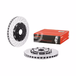 Disque de frein BREMBO 09A18713 avant, ventilé, à haute teneur en carbone, 1 pièce - Vue supplémentaire 4