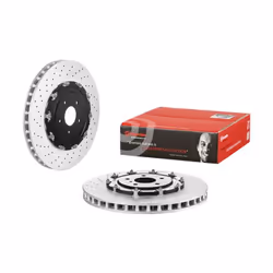 Disque de frein BREMBO 09B38613 avant, ventilé, à haute teneur en carbone, 1 pièce - Vue supplémentaire 4